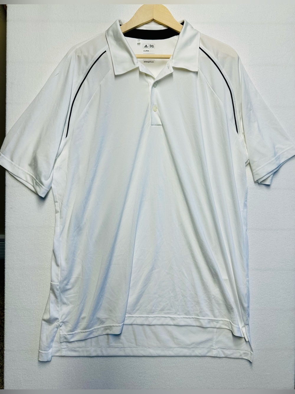 Adidas Golf ClimaCool Polo • Men’s XL • White Performance Shirt • NWOT